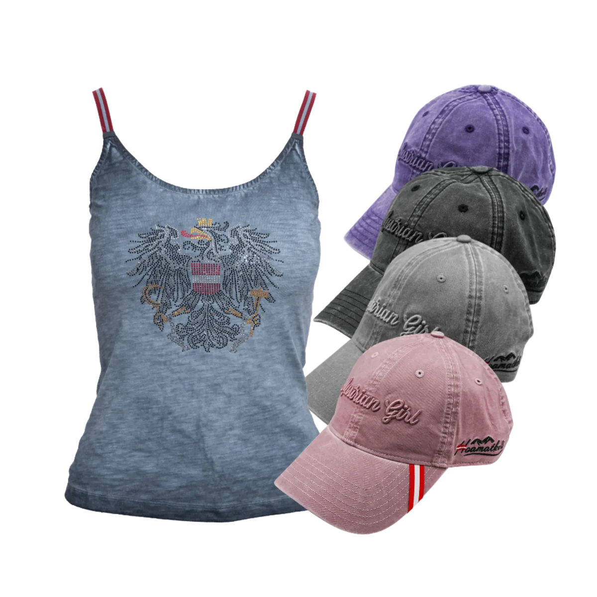 Geschenkpaket Cap Tanktop dunkelblau #Farbe_Dunkelblau
