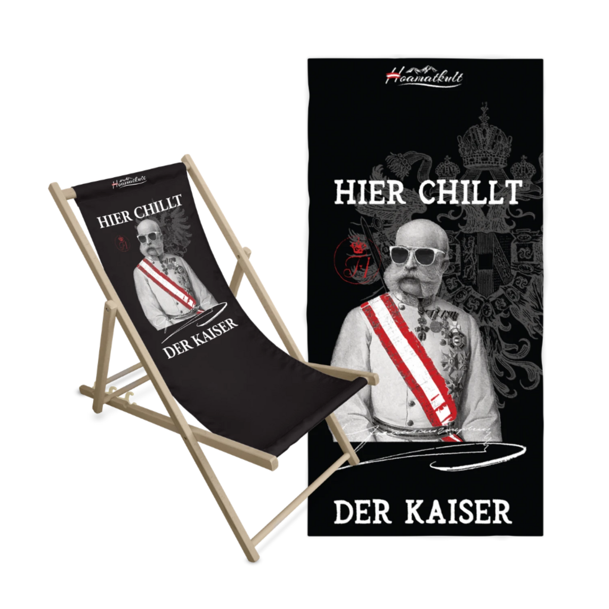 Geschenkpaket Kaiser Liegestuhl Badetuch