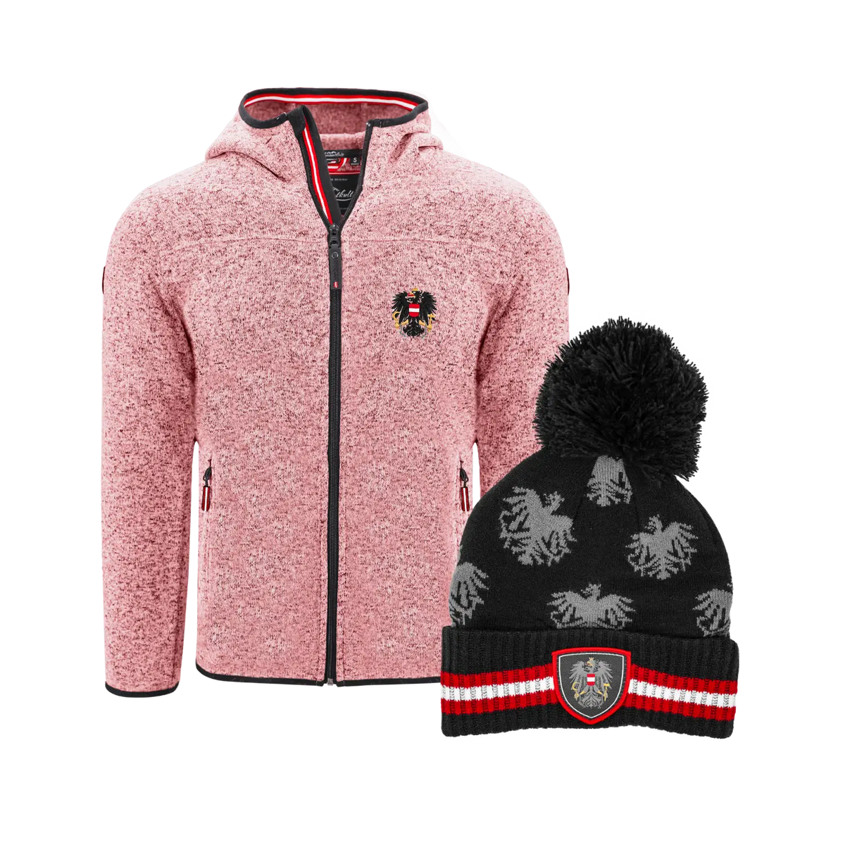 Geschenkpaket Kinder Kultjacke rosa Mütze #Farbe_Rosa