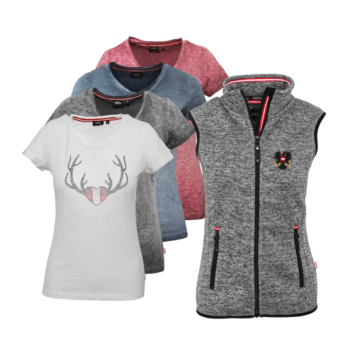 Geschenkpaket Kultgilet dunkelgrau Glitzer Shirt #Farbe_Dunkelgrau