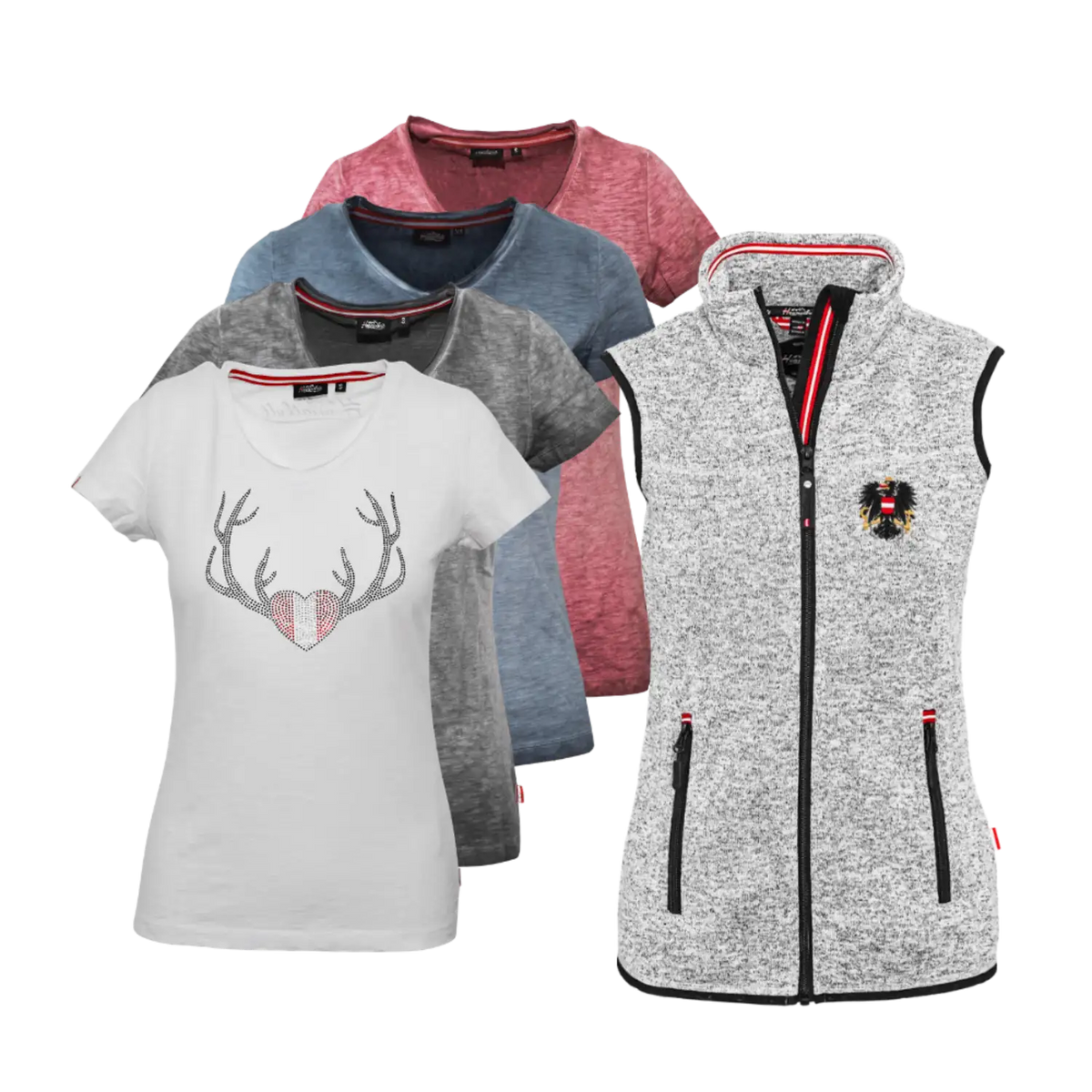 Geschenkpaket Kultgilet hellgrau Glitzer Shirt #Farbe_Hellgrau