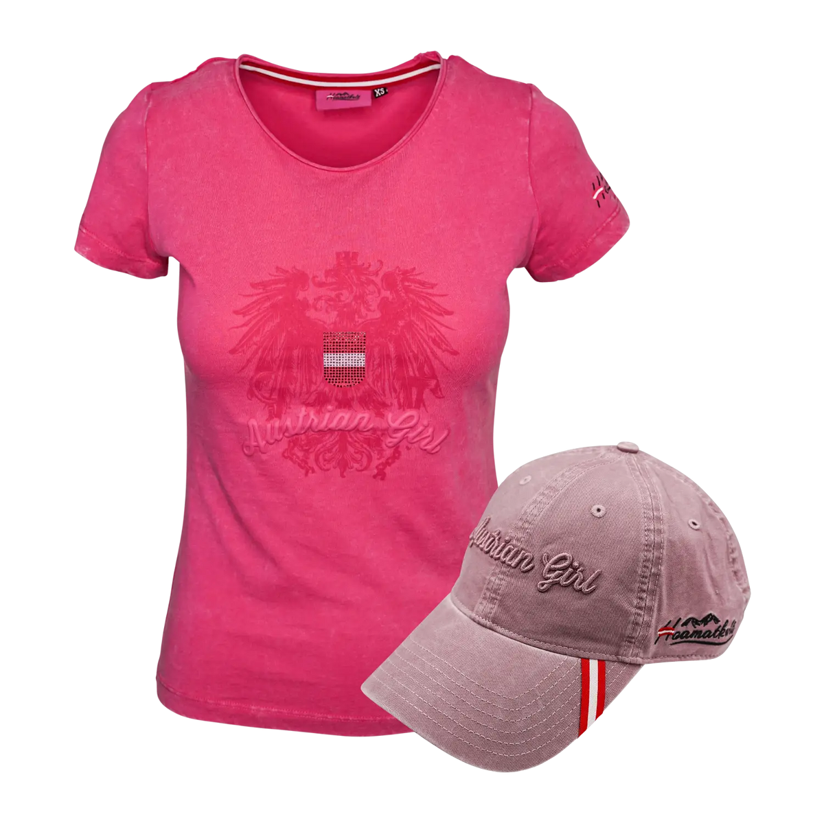 Geschenkpaket Pink Shirt Cap #Farbe_Pink