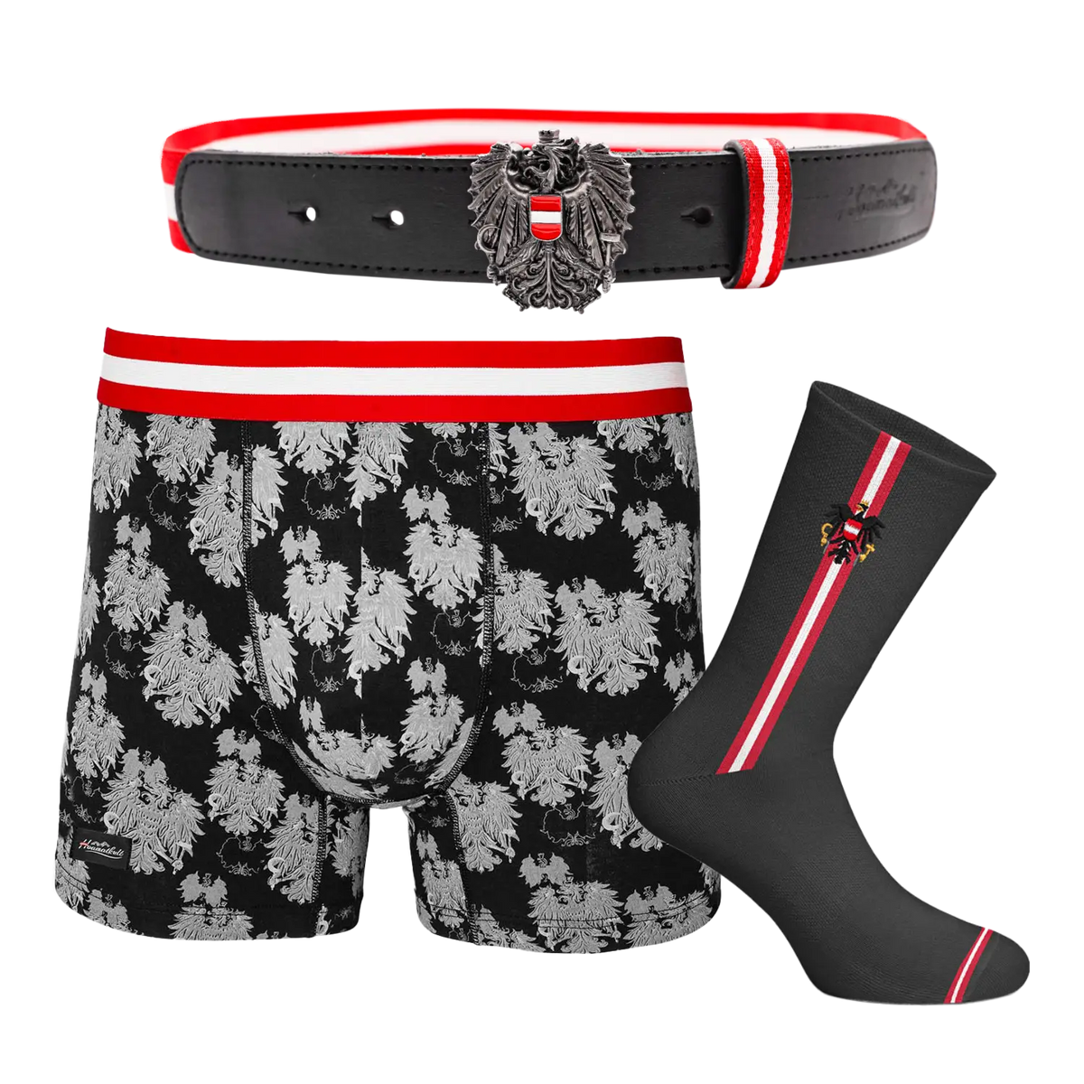 Geschenkpaket Vatertag - Boxershorts, Gürtel & Socken