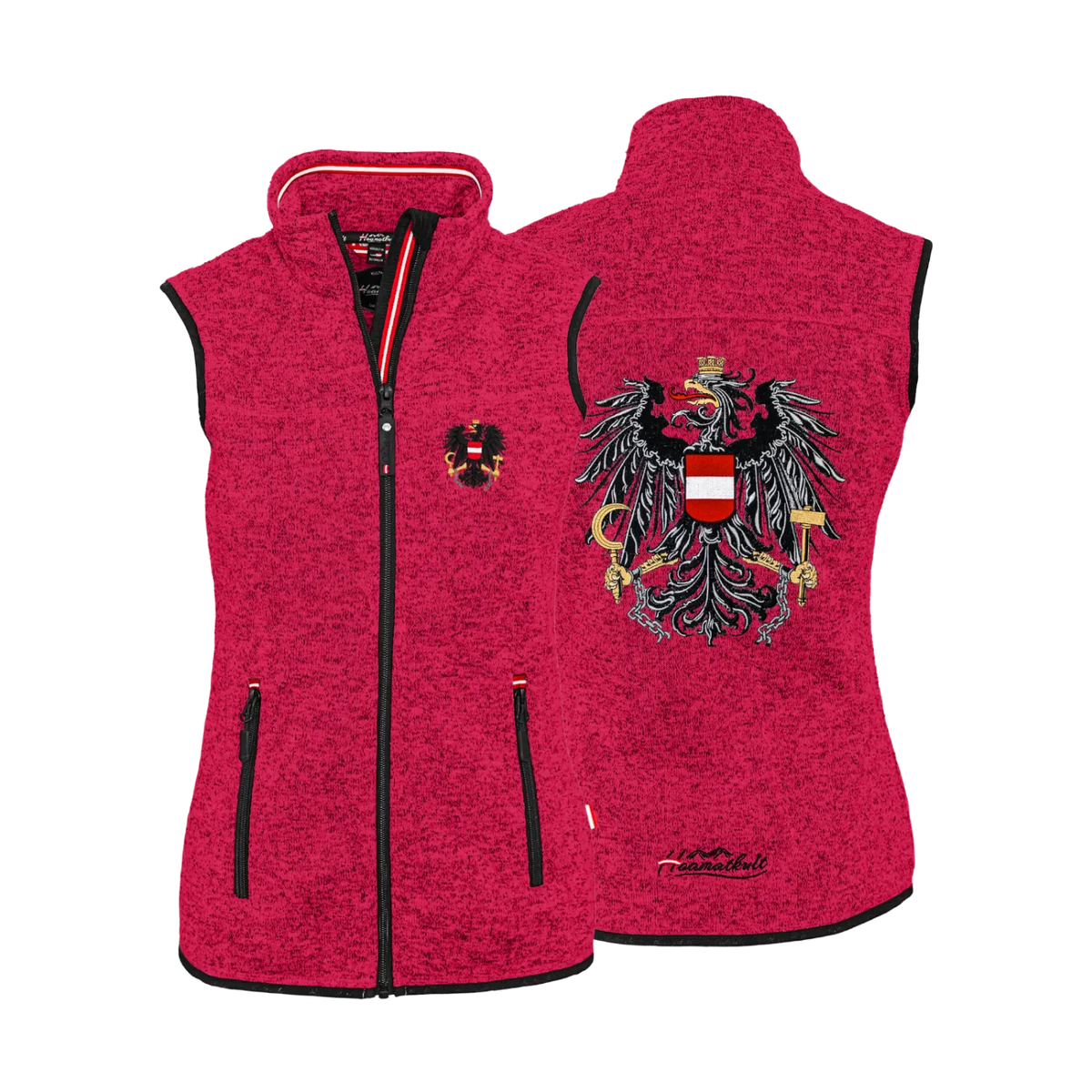 Gilet zum Wandern Österreich Damen #Farbe_Magenta