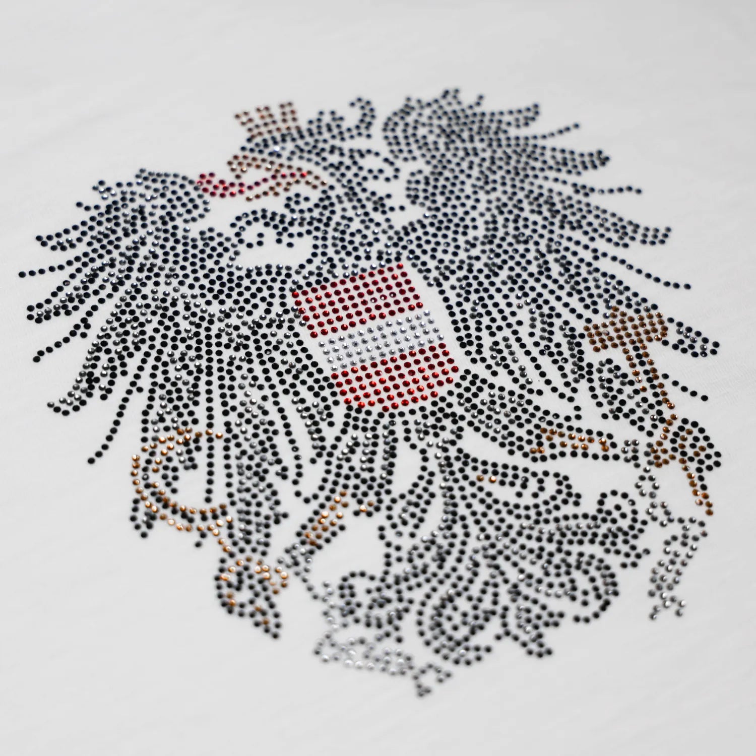 Österreich Adler Glitzer T-Shirt - Weiss