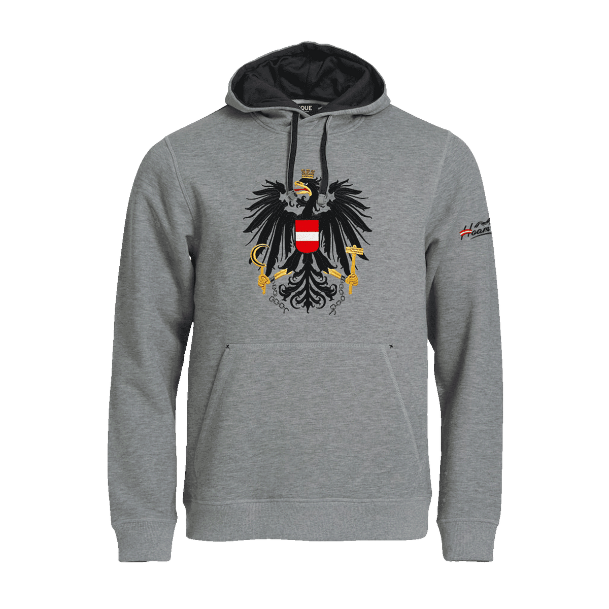 Grauer Österreich Pulli #Farbe_Grau