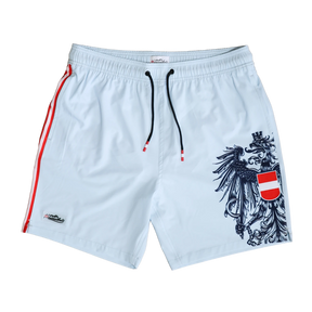 Hellblaue Österreich Adler Badehose #Farbe_Hellblau