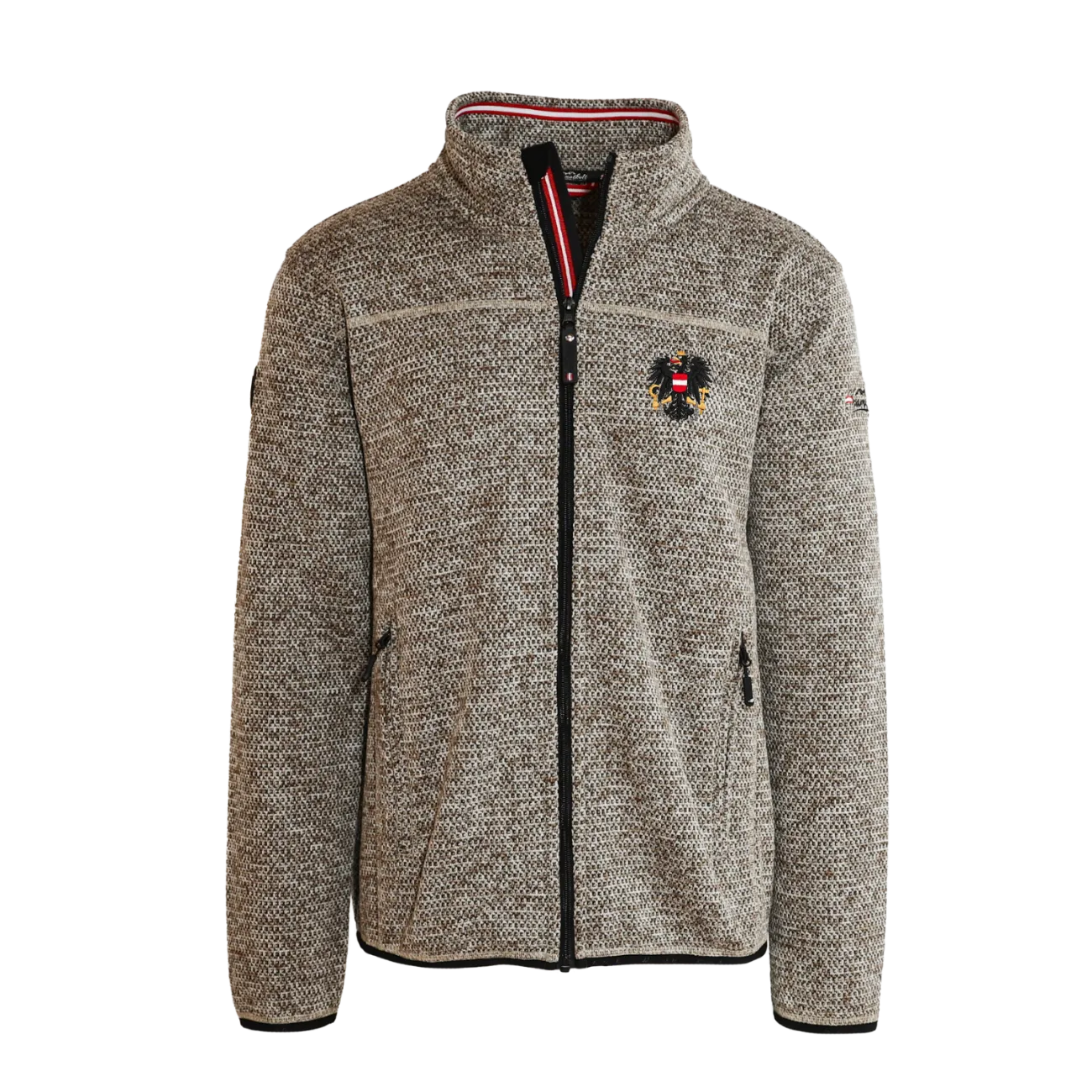 Österreich Kultjacke ohne Kapuze - Strickoptik