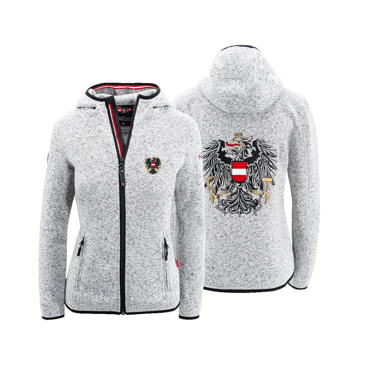 Geschenkpaket Muttertag - Kultjacke mit Kapuze und Glitzer T-Shirt