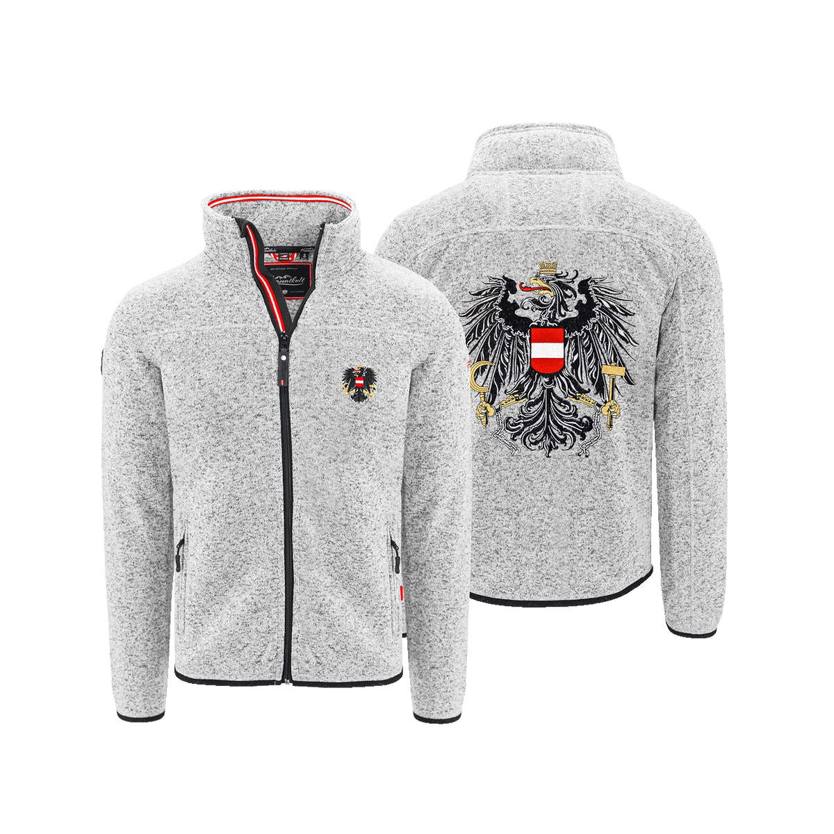 hellgraue Kultjacke für Herren ohne Kapuze #Farbe_Hellgrau