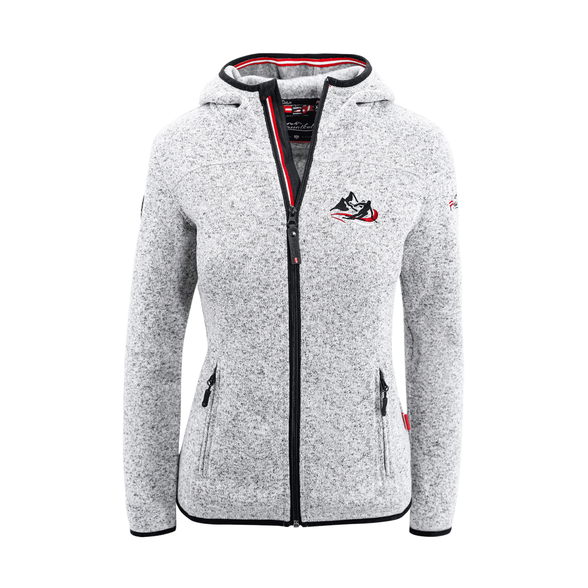 Kultjacke mit Kapuze - Berg/Skifahrer