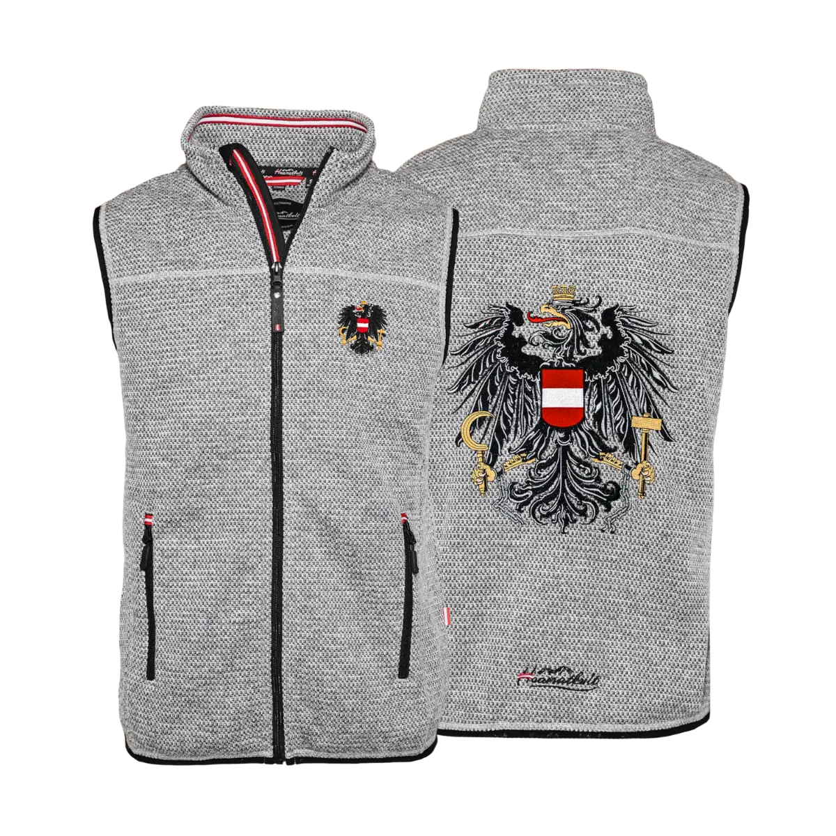 Österreich Adler Kultgilet - Strickoptik