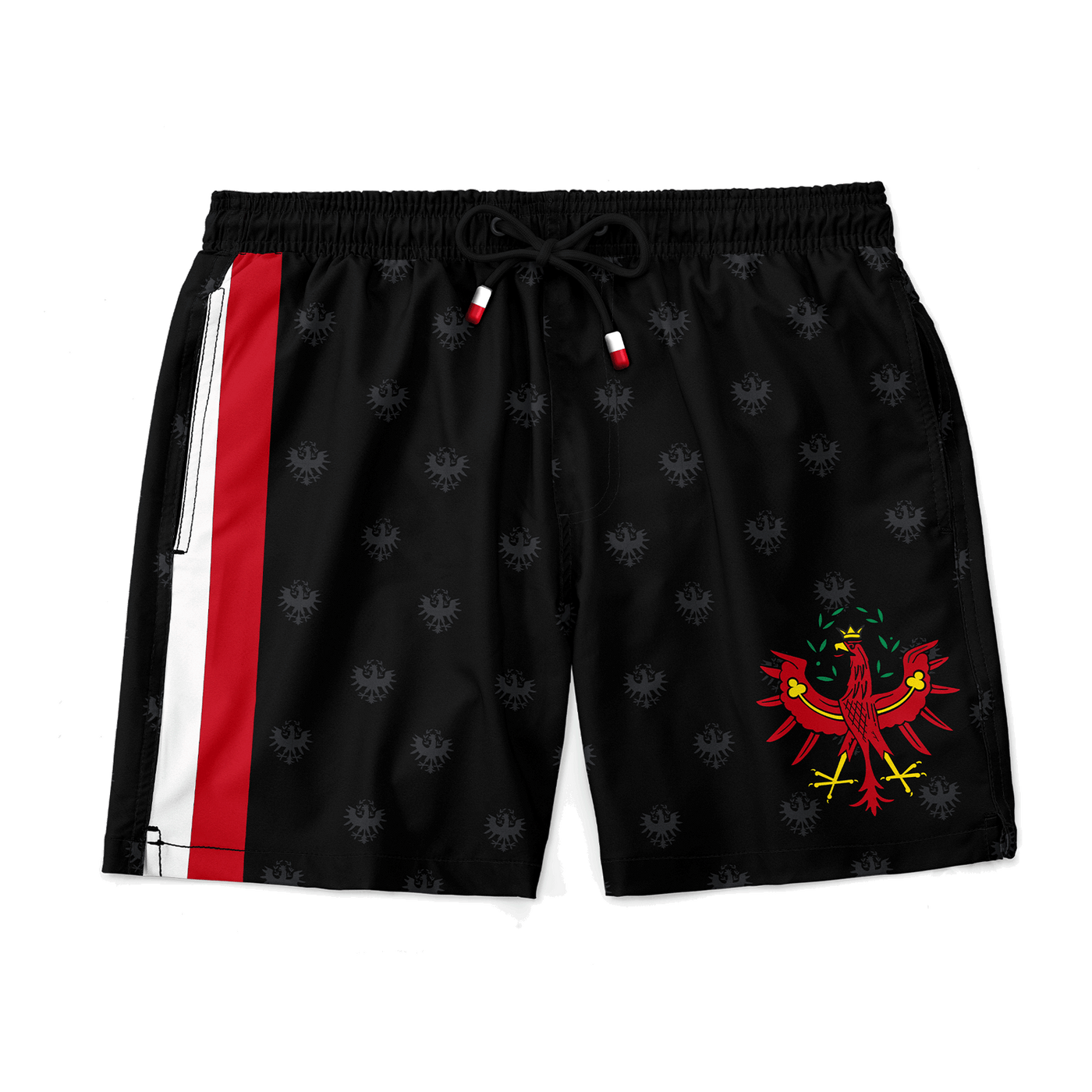 Herren Badehose schwarz Tirol Adler