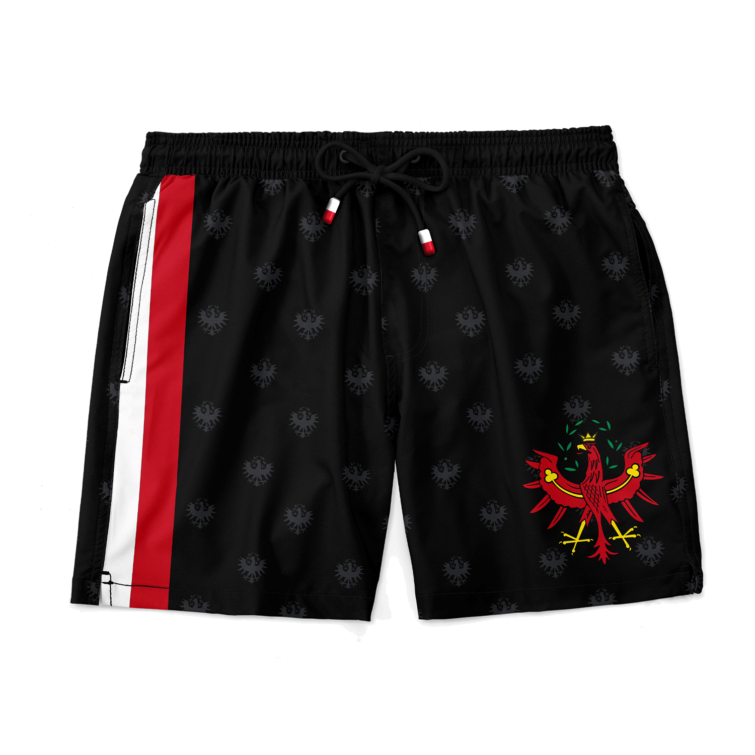 Herren Badehose schwarz Tirol Adler