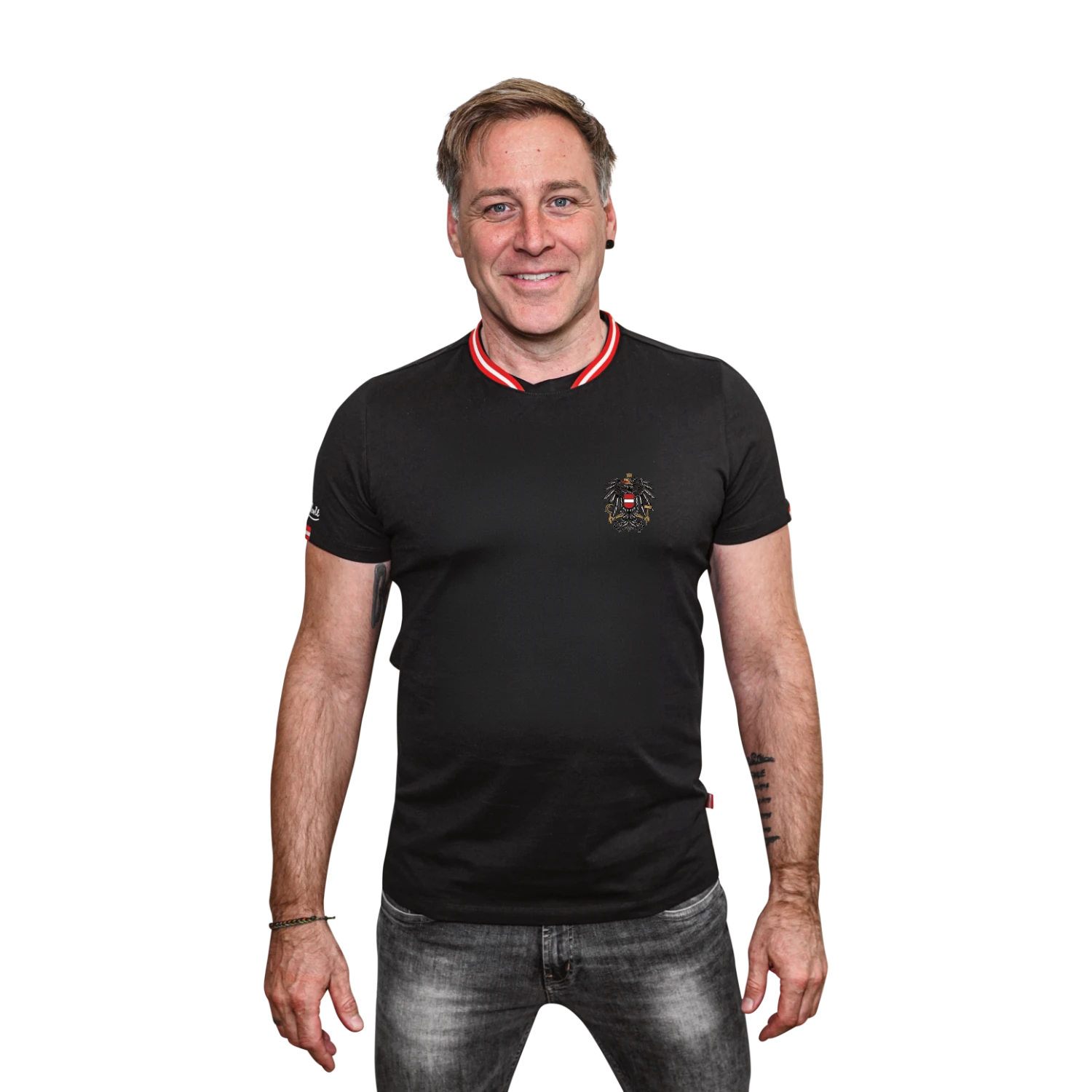 Österreich Kult T-Shirt - Schwarz