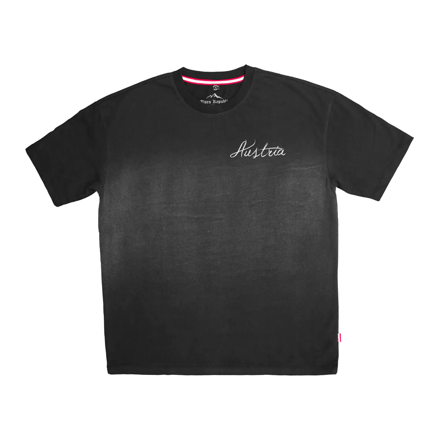 Österreich Oversize T-Shirt - Schwarz