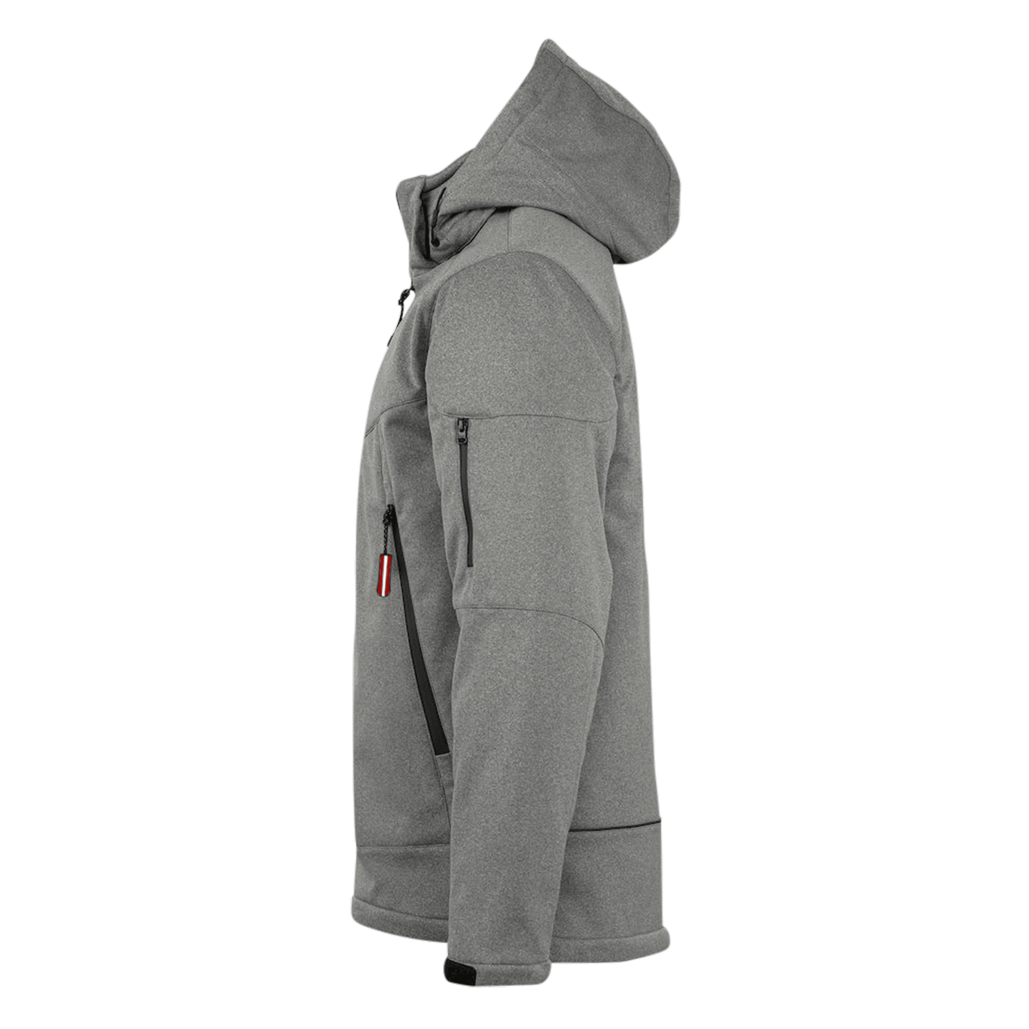 Herren Ski Winterjacke grau seitlich