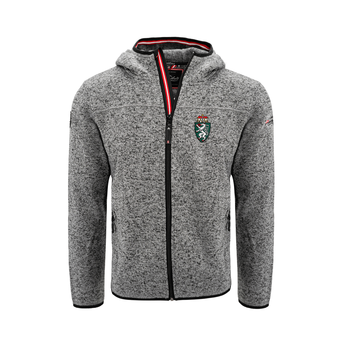 Steiermark Kultjacke mit Kapuze - Dunkelgrau