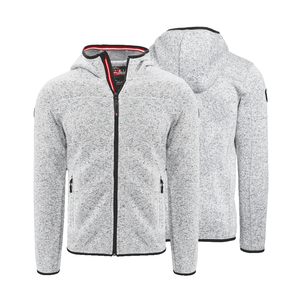 Hoamatkult Kultjacke mit Kapuze - Hellgrau