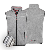 Herren Trachten Fleece Gilet Herren #Farbe_Grau-Strick