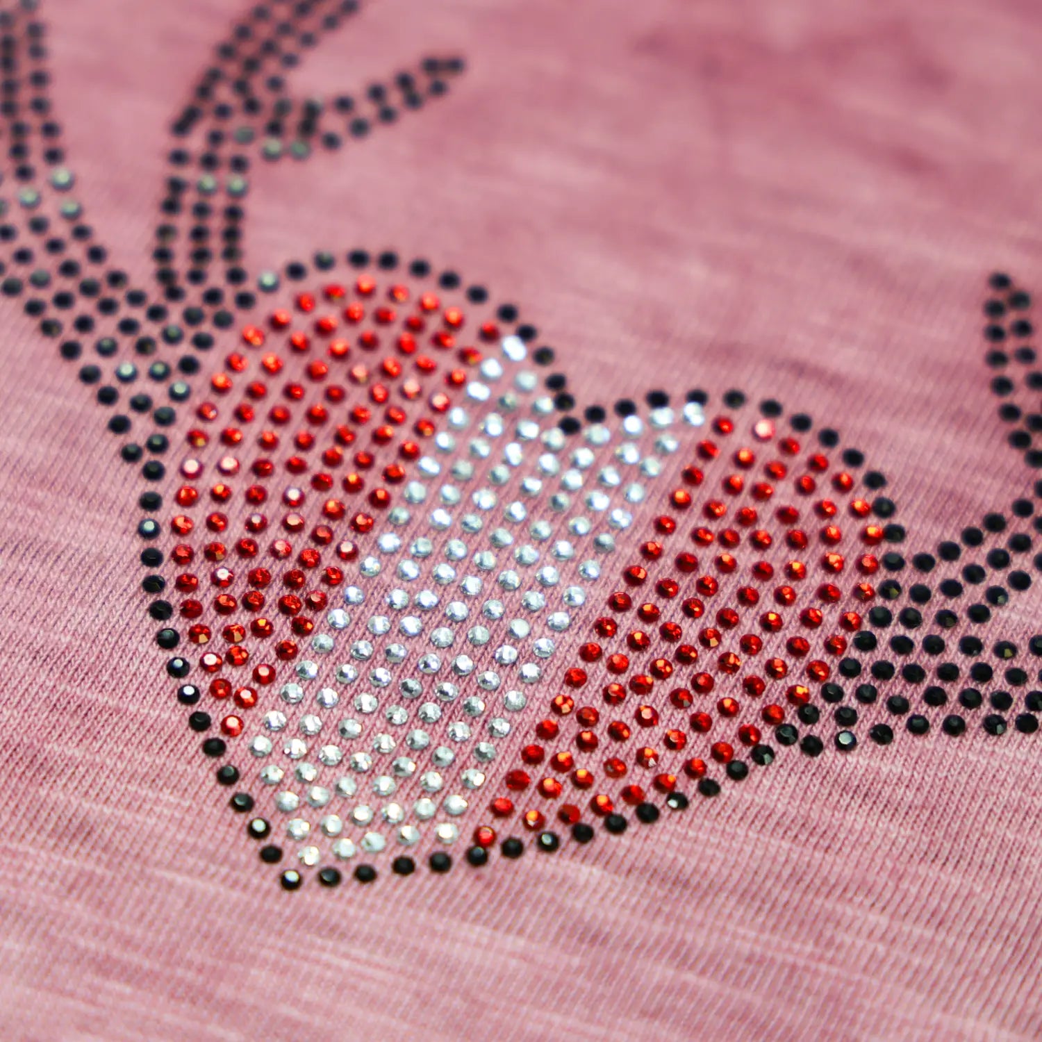 Herz Geweih Glitzer T-Shirt