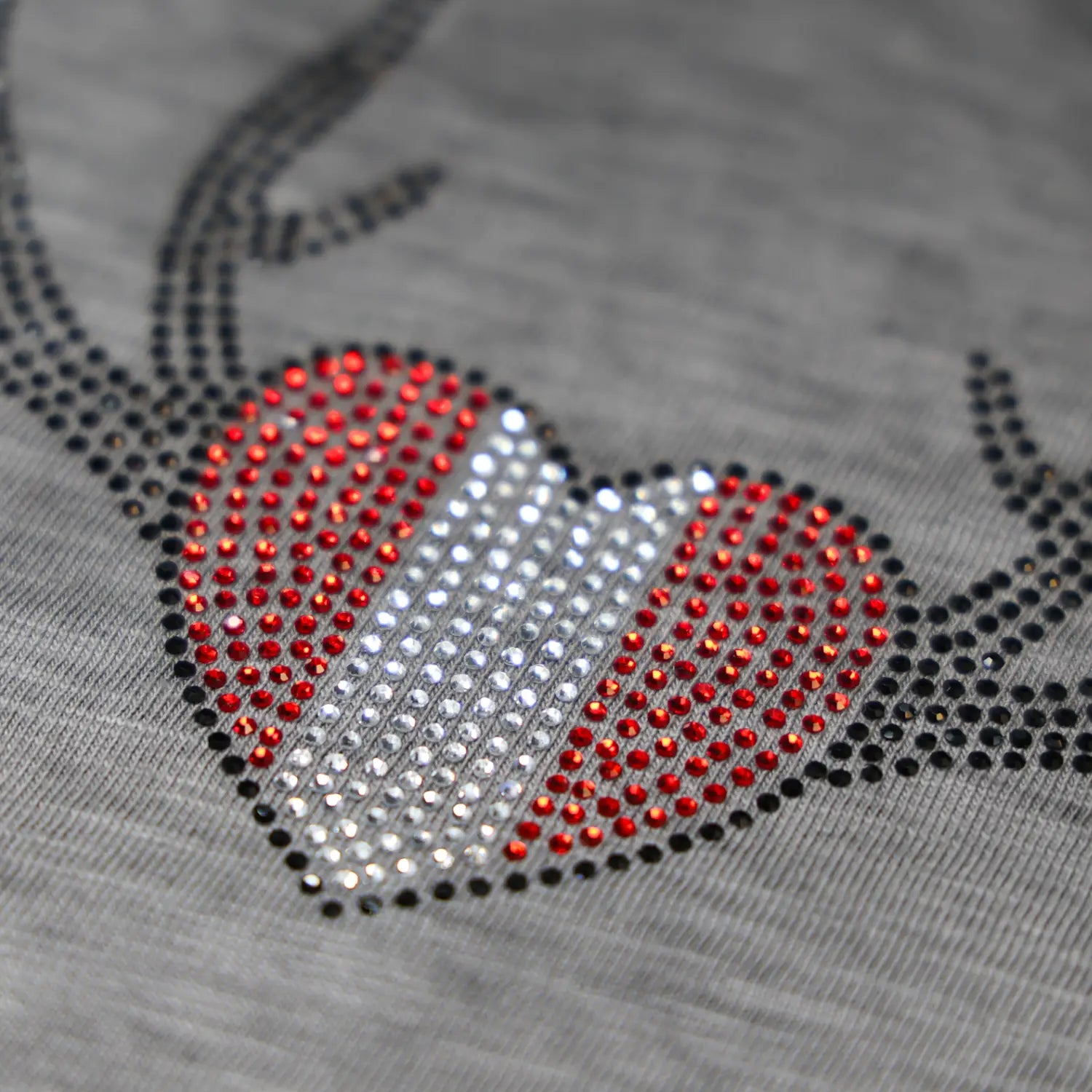 Herz Geweih Glitzer T-Shirt