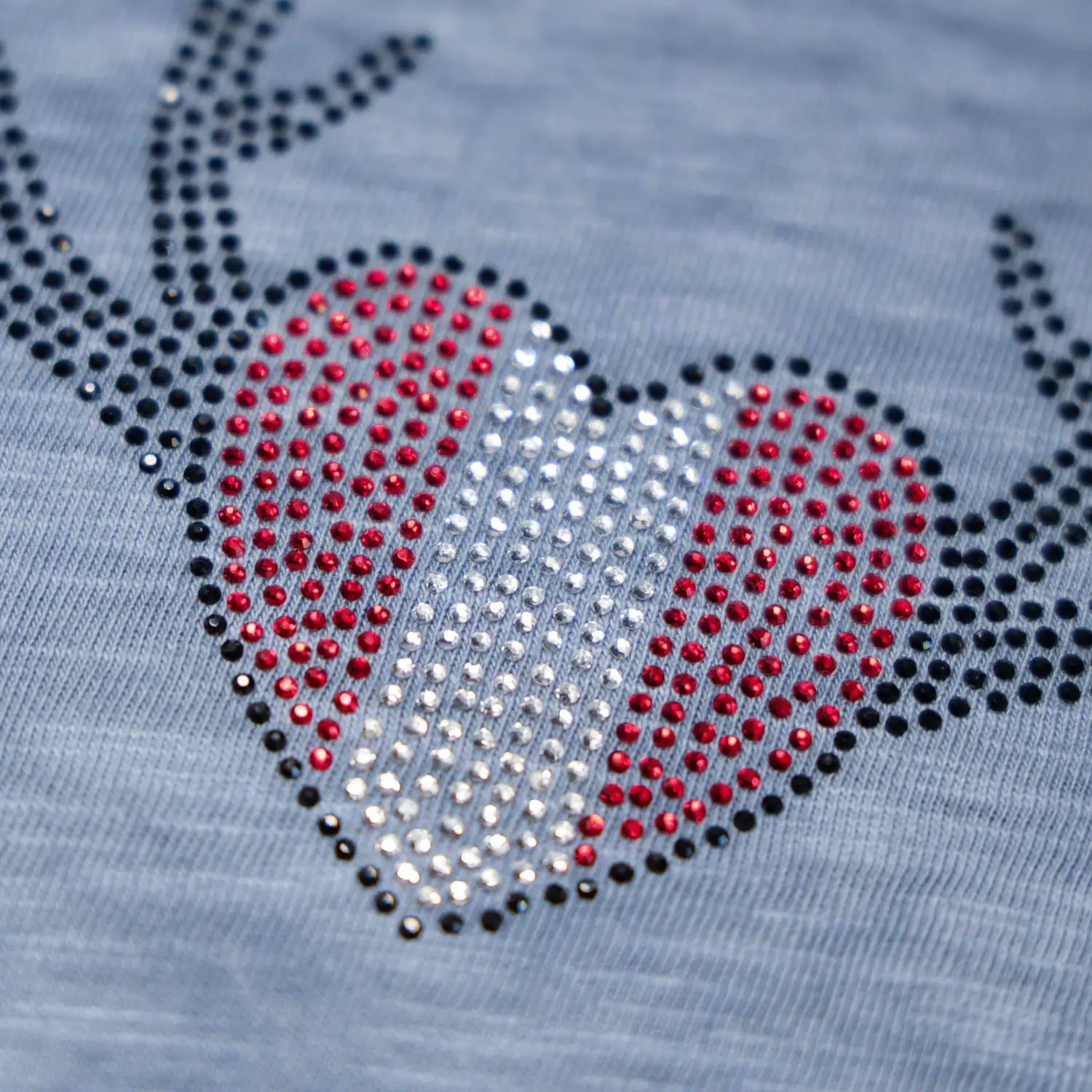 Herz Geweih Glitzer T-Shirt