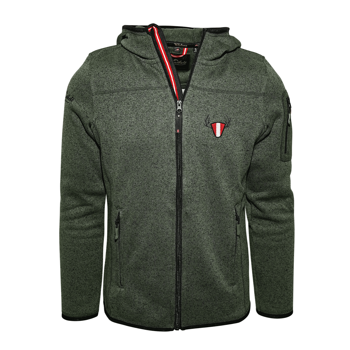 Hirsch Strickfleece Jacke