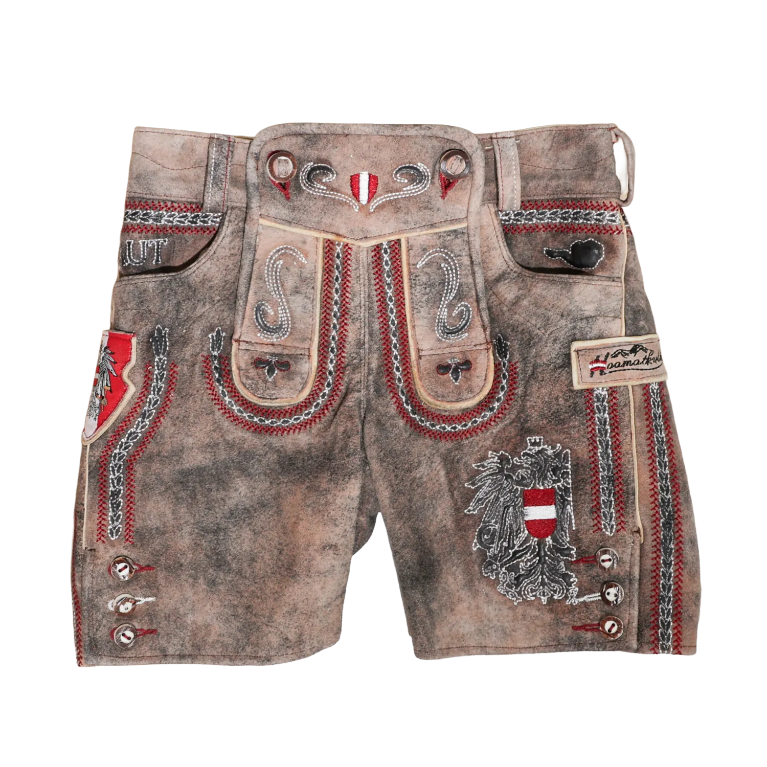 Hoamatkult Kinder Lederhose Vintage Braun