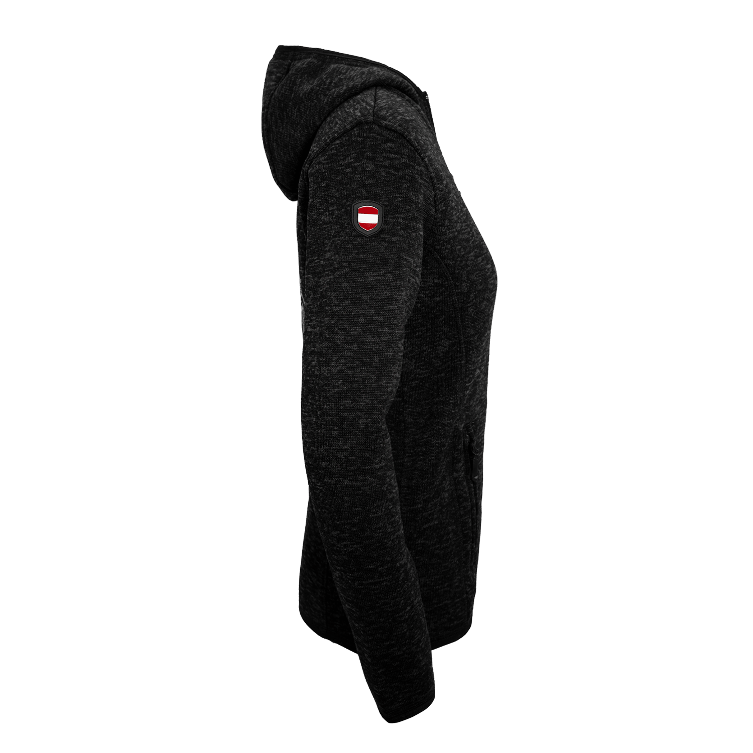 Kultjacke mit Kapuze - Ski rot-weiss-rot