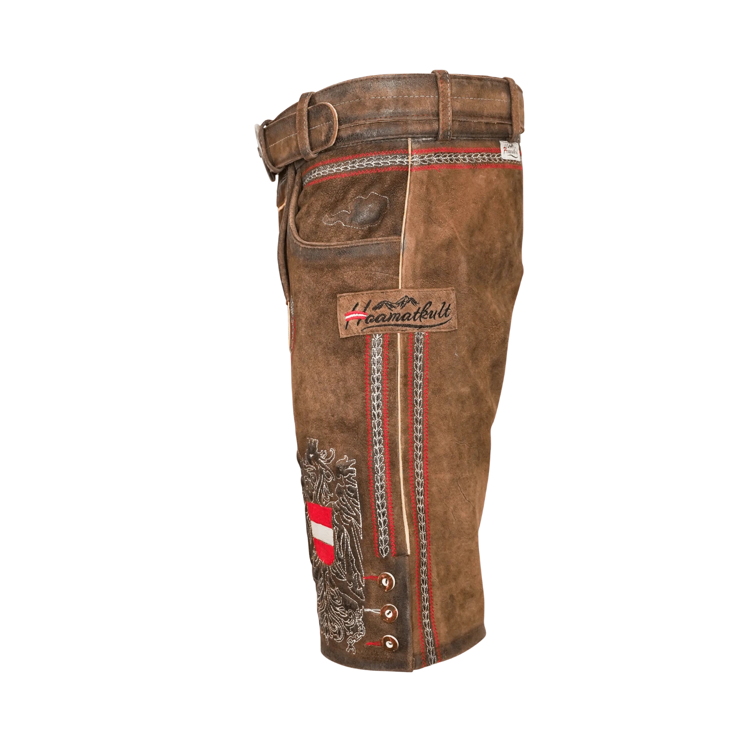 Hoamatkult Lederhose Herren Klassik Braun