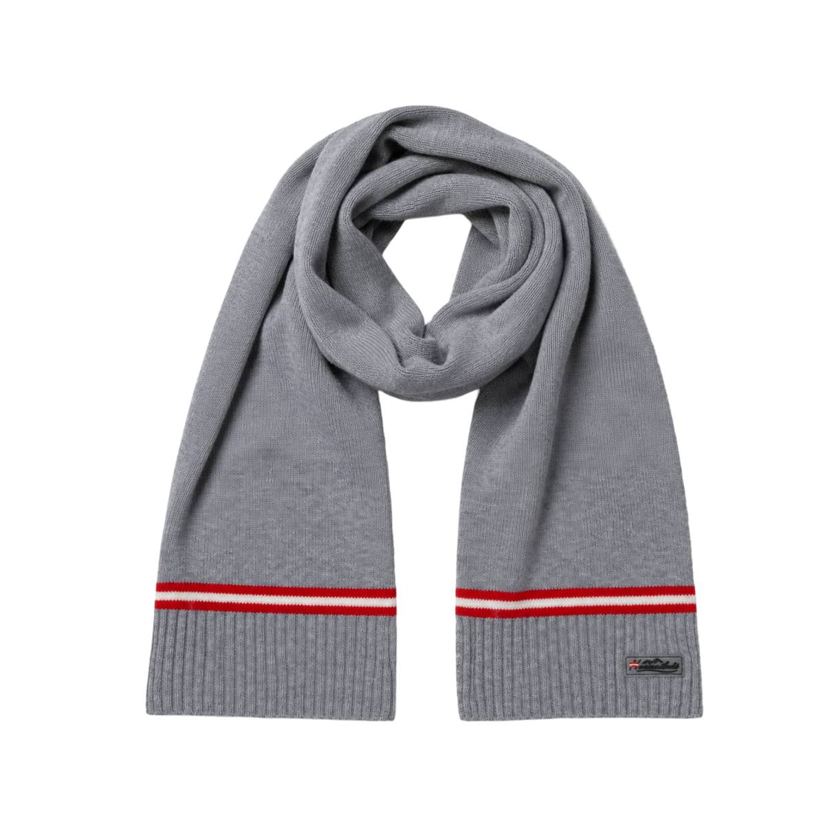 Hoamatkult Merino Strickschal grau #Farbe_Grau