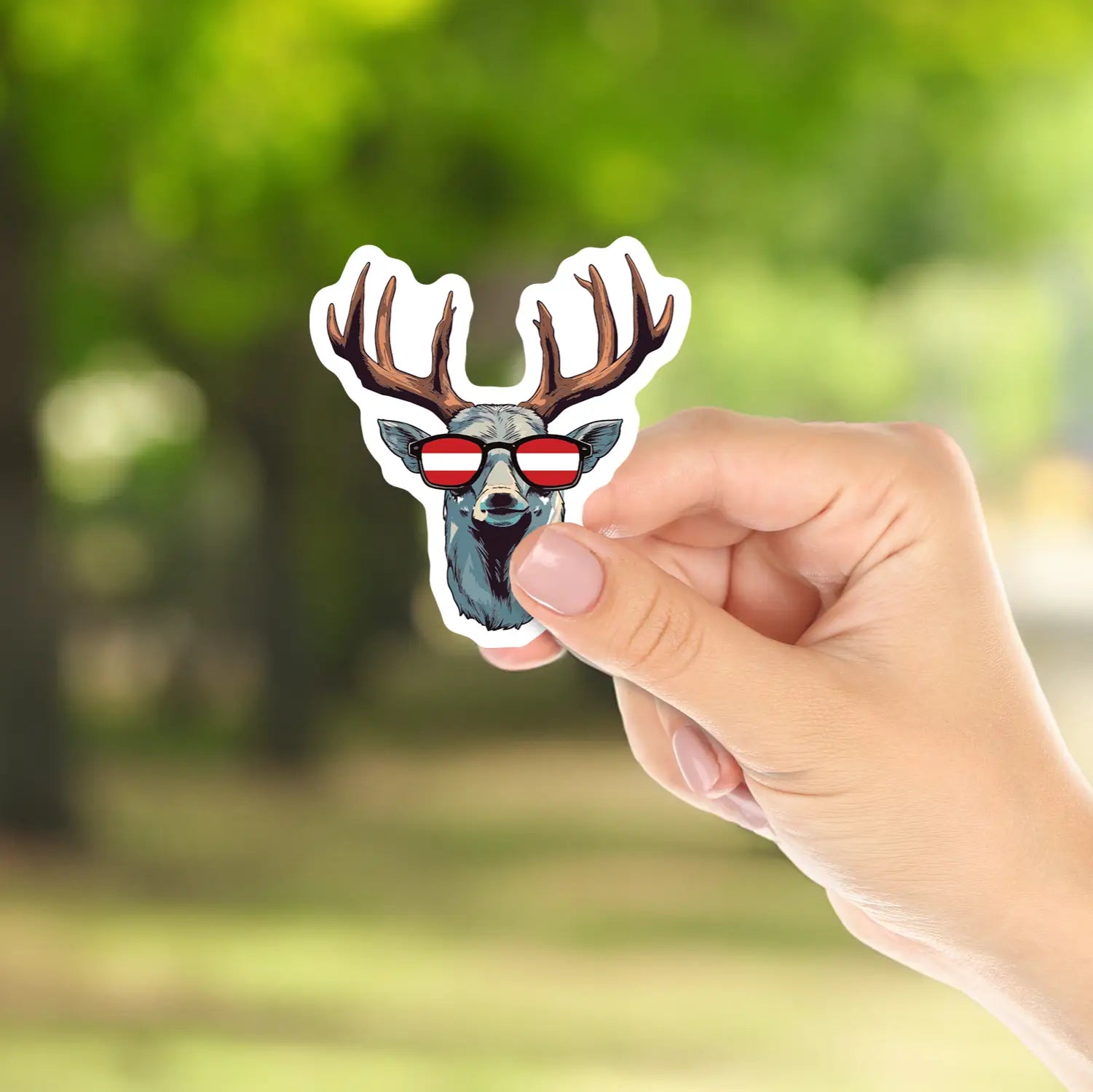 Hoamatkult Sticker Hirsch Motiv