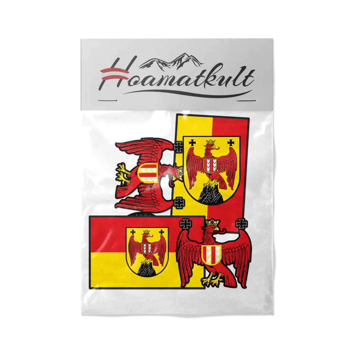 Hoamatkult Sticker Set Burgenland
