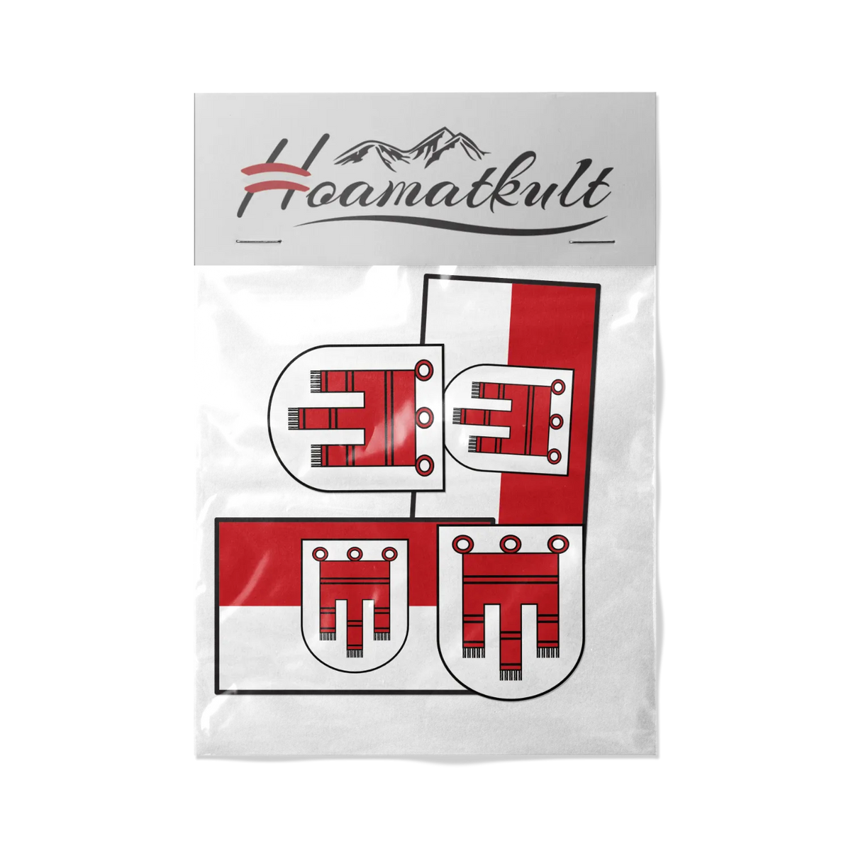 Hoamatkult Sticker Set Vorarlberg