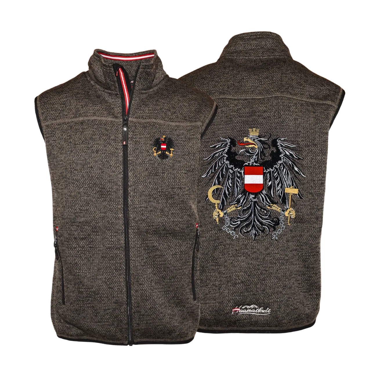 Österreich Adler Kultgilet - Strickoptik