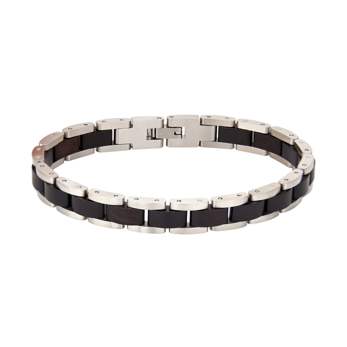 Holzarmband Ebenholz Silber Hoamatkult