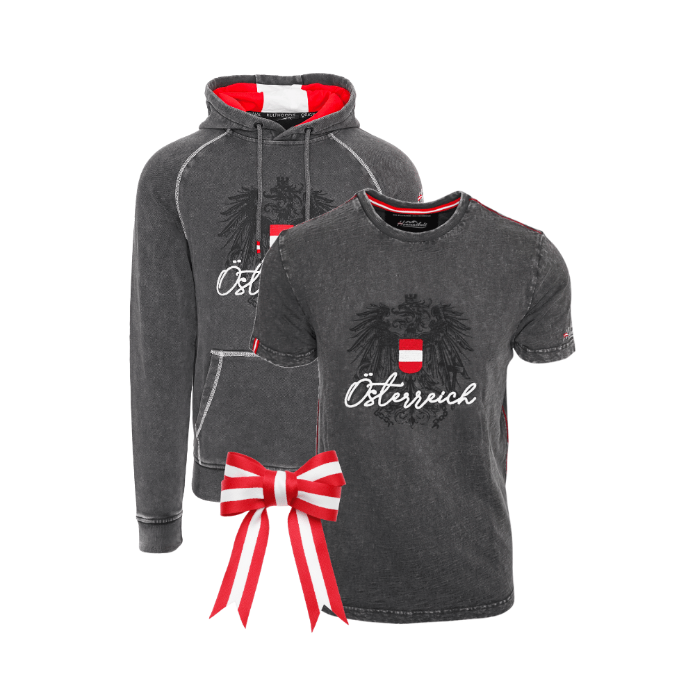 Hoodie Shirt Geschenkpaket Herren #Farbe_Dunkelgrau