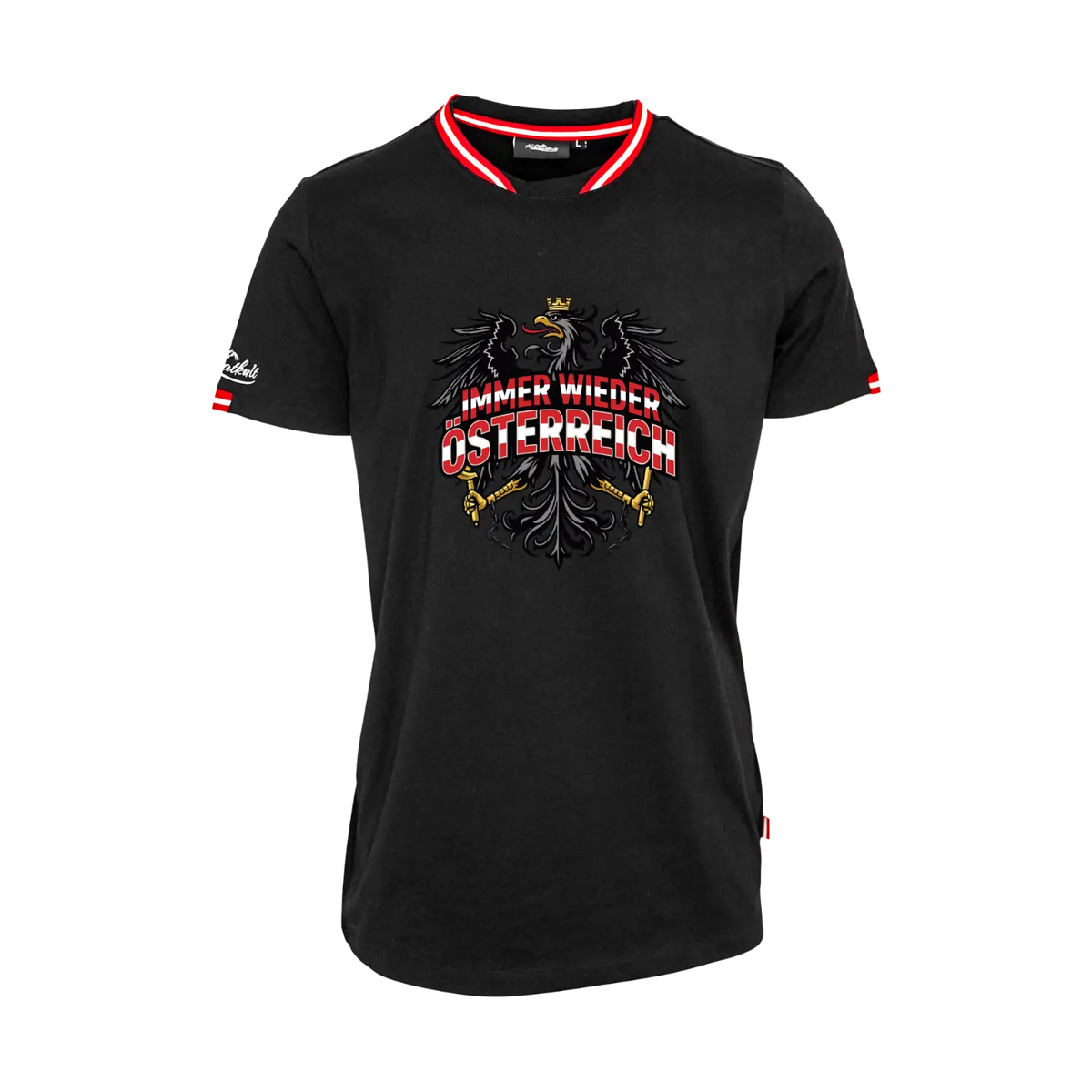 Immer wieder Österreich Fan Shirt Herren schwarz #Farbe_Schwarz
