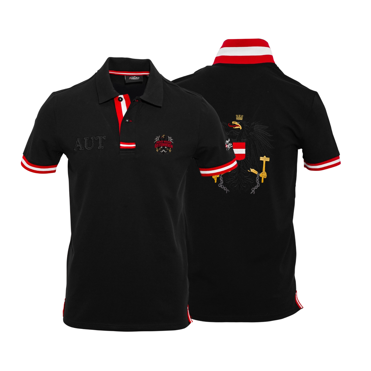 Immer wieder Österreich Polo Shirt Herren #Auswahl_Mit Rückenstick