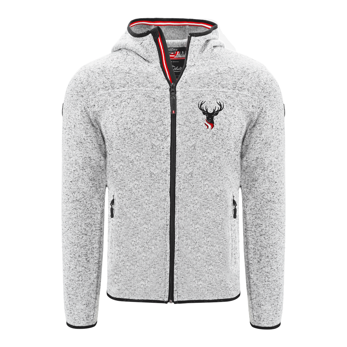 Jacke mit Hirsch Stickerei