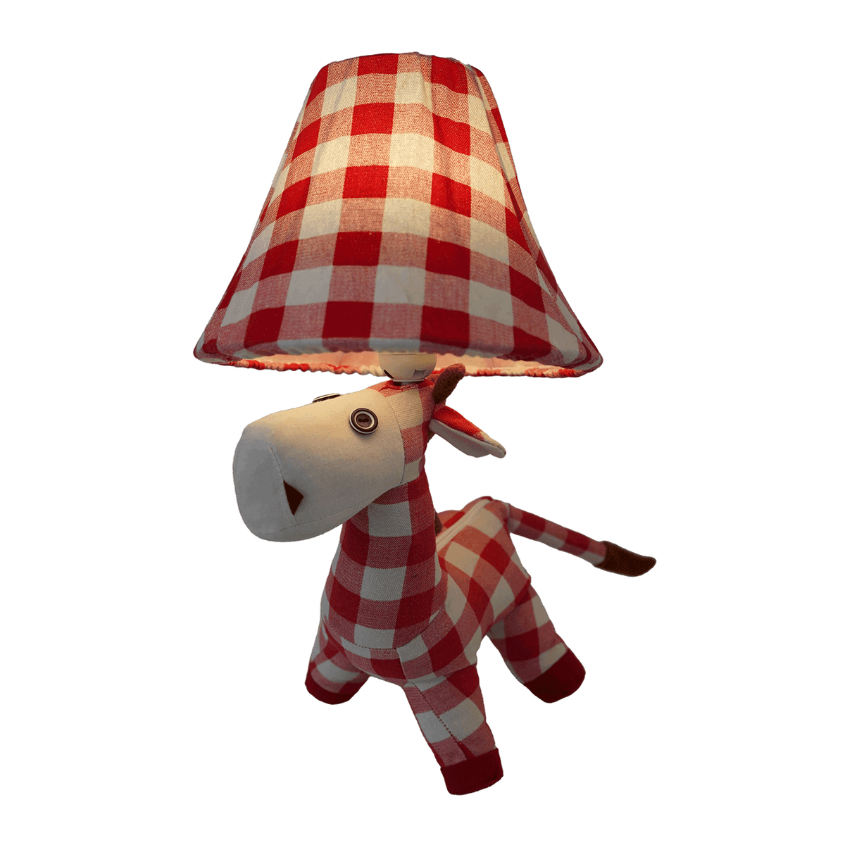 Karo Pferd Kinder Tischlampe