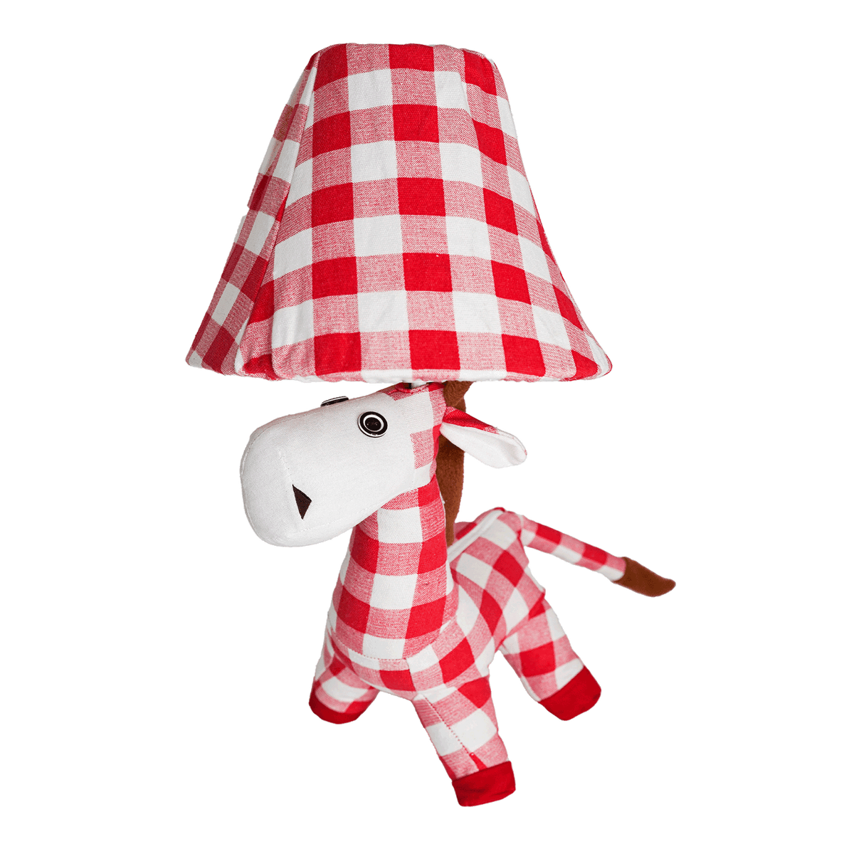 Karo Trachtenlampe LED rot weiß