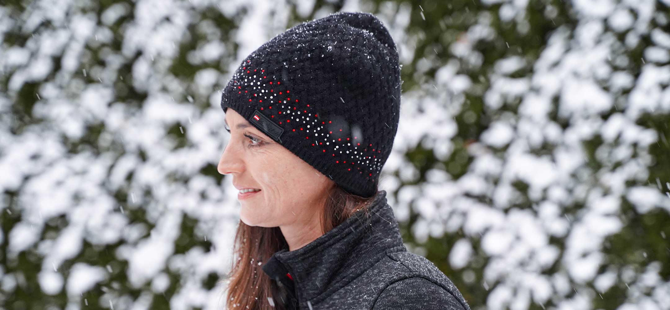 Austria Glitzer Haube