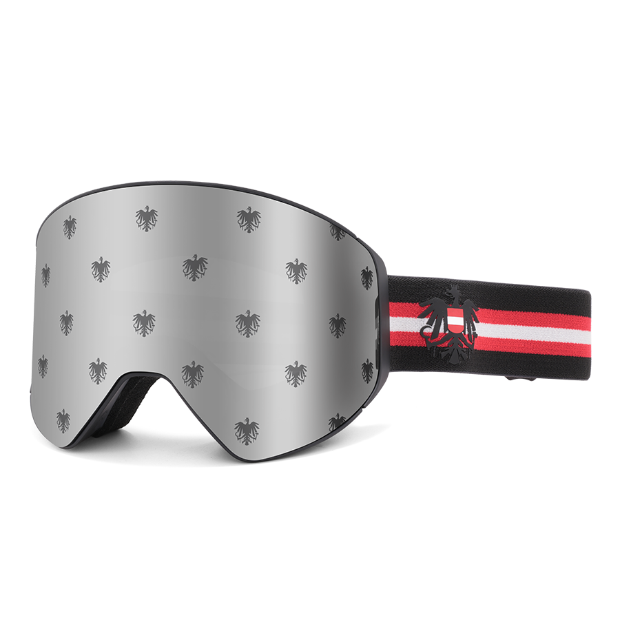 Kult Österreich Skibrille silber