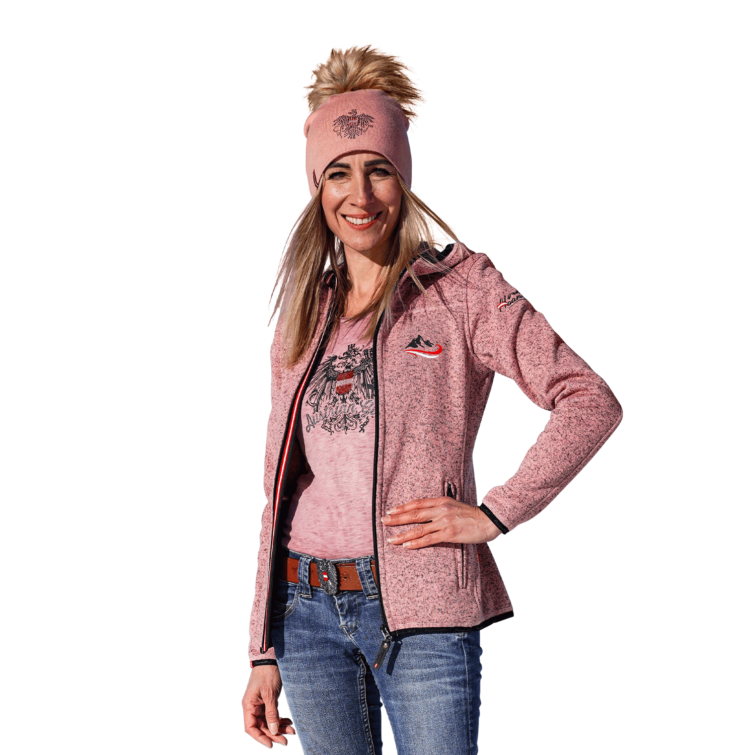 Kultjacke Damen rosa Ski Kollektion