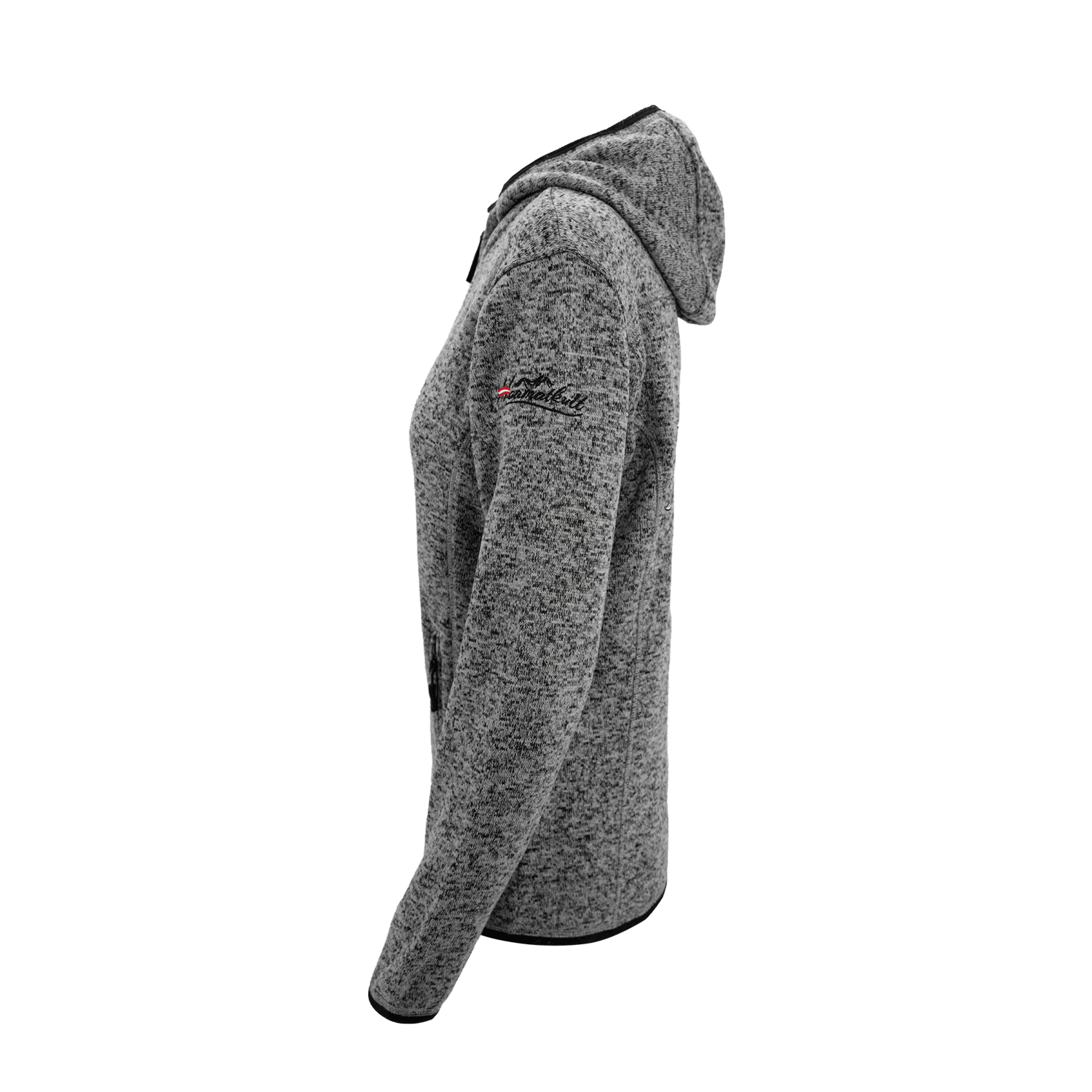 Kultjacke dunkelgrau seitlich