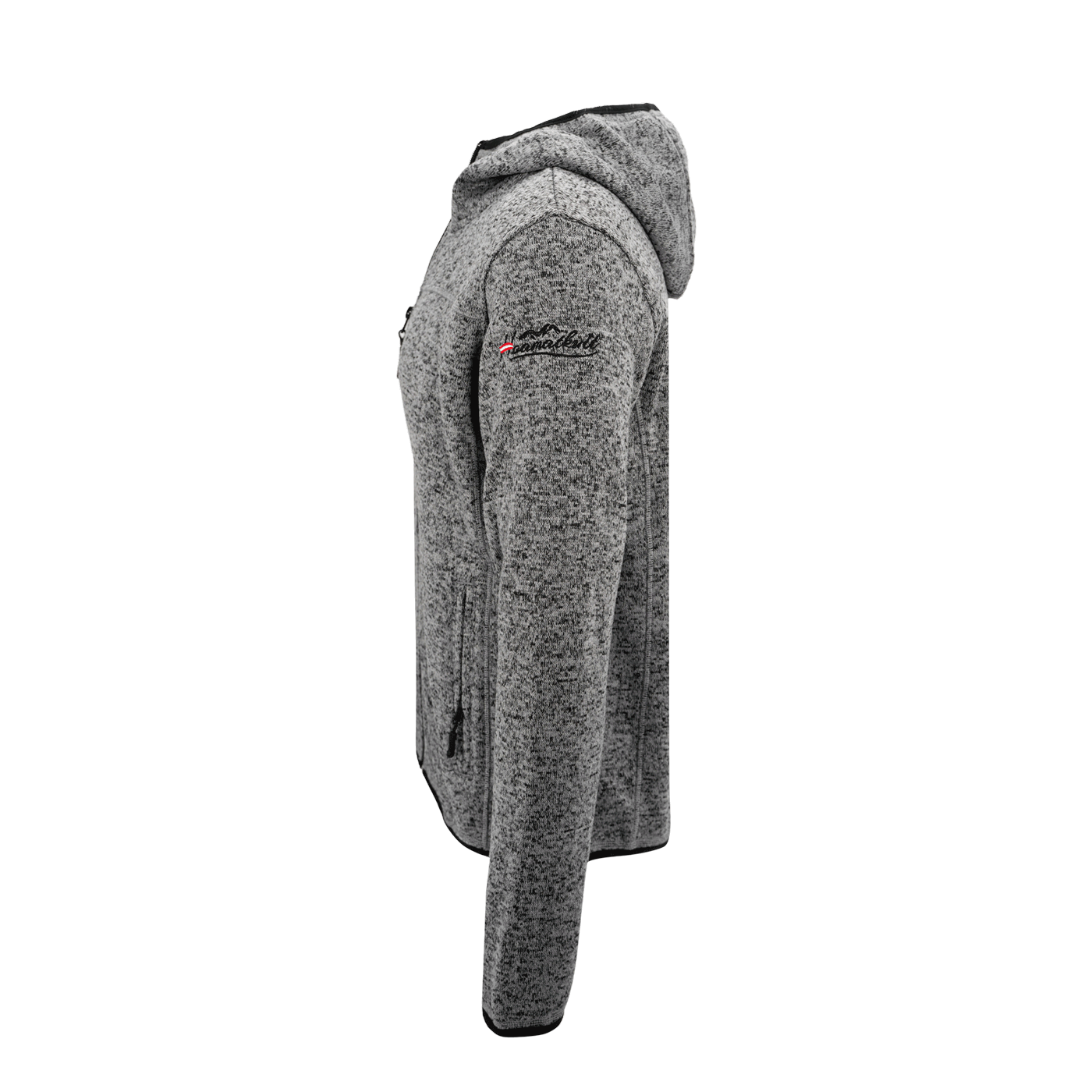 Kultjacke dunkelgrau seitlich