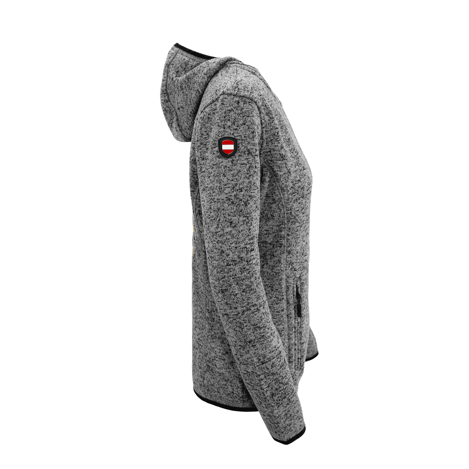 Kultjacke dunkelgrau seitlich