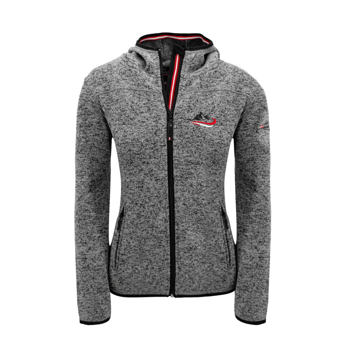 Kultjacke für Damen dunkelgrau Ski Motiv